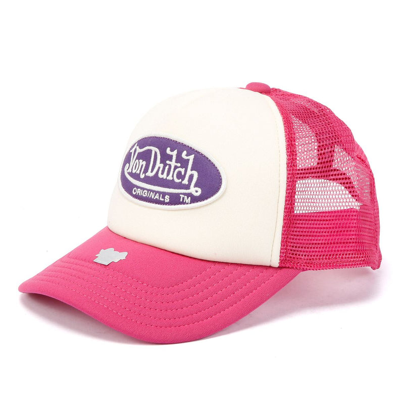 Von Dutch Trucker Tamper Gorras Rosadas De Algodón