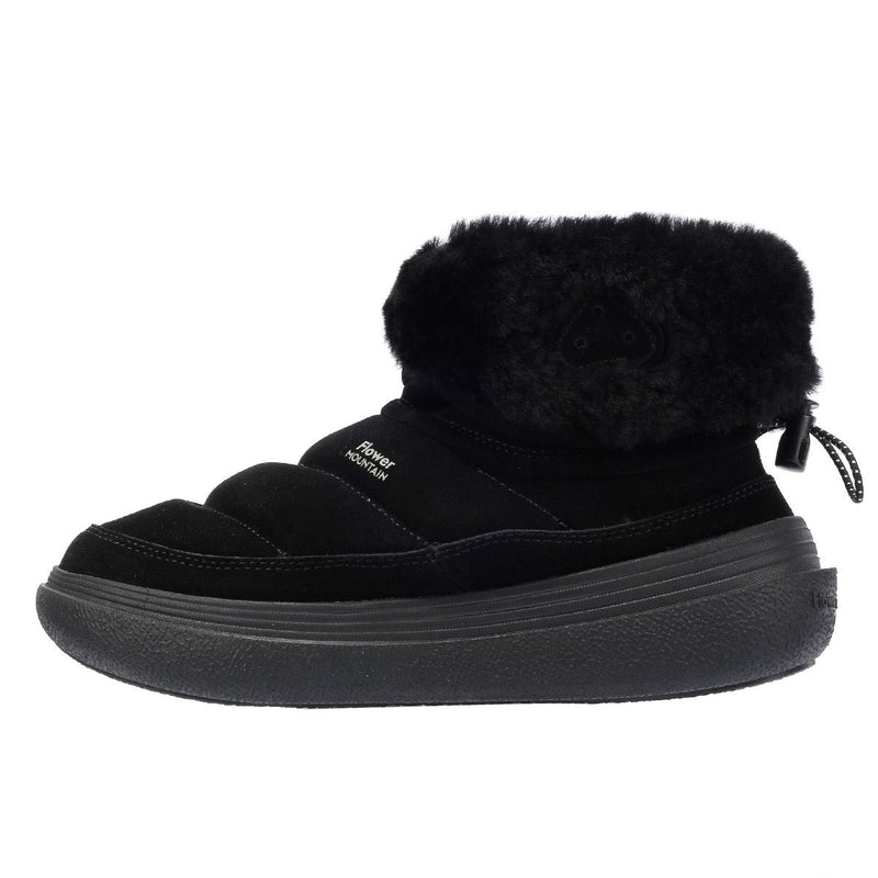 Flower Mountain Fami Mid Botas De Mujer De Ante Negras.