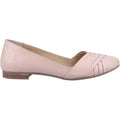 Hush Puppies Marley Ballerina Zapatos Planos De Cuero Color Rosado Para Mujer