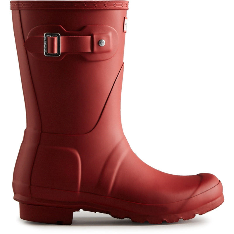 Hunter Original Short Botas De Agua Rojas De Mujer De Goma