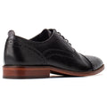 Base London Cast Waxy Zapatos Negros Brogues De Cuero Para Hombre