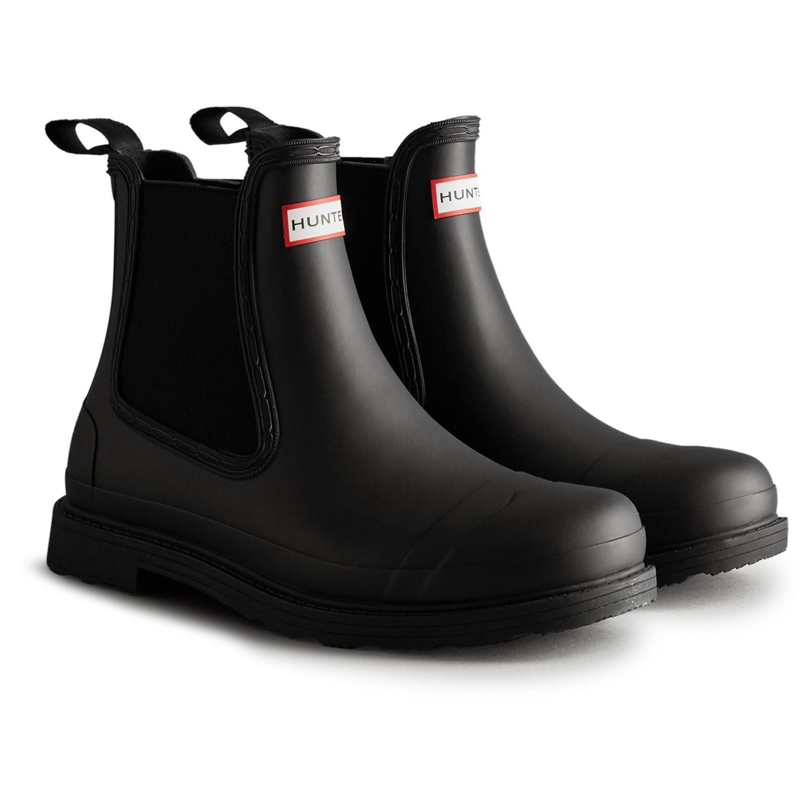 Hunter Commando Botas De Agua Negras Para Hombre