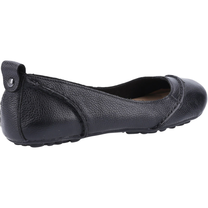 Hush Puppies Janessa Bailarinas De Cuero Negras Para Mujer