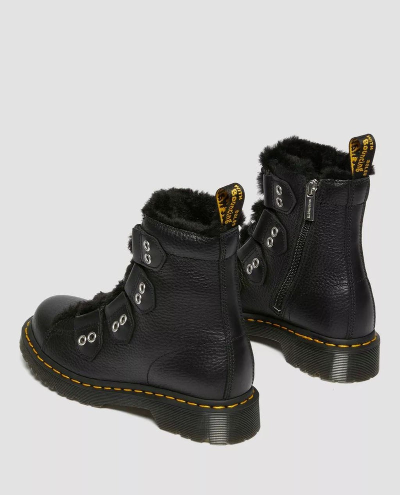 Dr. Martens 1460 Lace To Toe Botas Negras De Cuero Para Mujer.