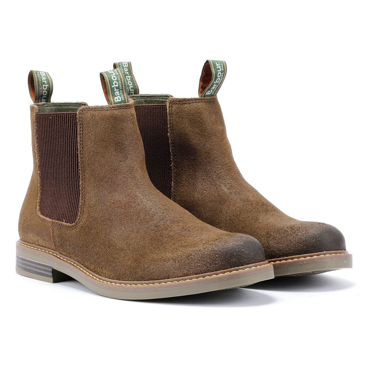 Barbour Farsley Botas Marrones De Ante Para Hombre