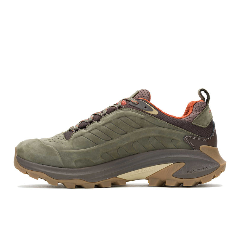 Merrell Moab Speed 2 Zapatillas De Cuero Verdes Para Hombre