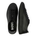 Boss Kieran Tennis Zapatillas De Piel Para Hombre En Negro.