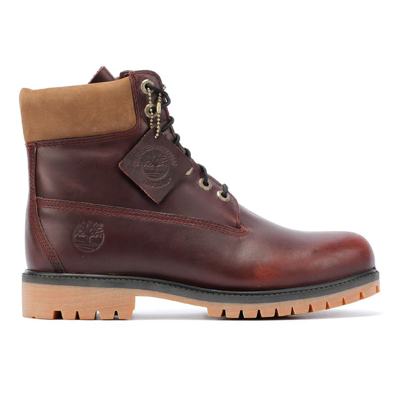 Timberland Heritage 6 Inch Waterproof Botas Rojas De Cuero Para Hombre.