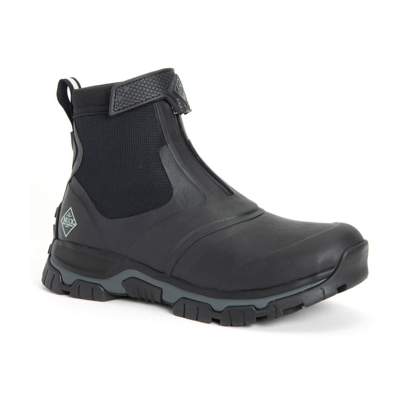 Muck Boots Apex Mid Zip Botas De Agua Negras/Oscuras De Caucho.