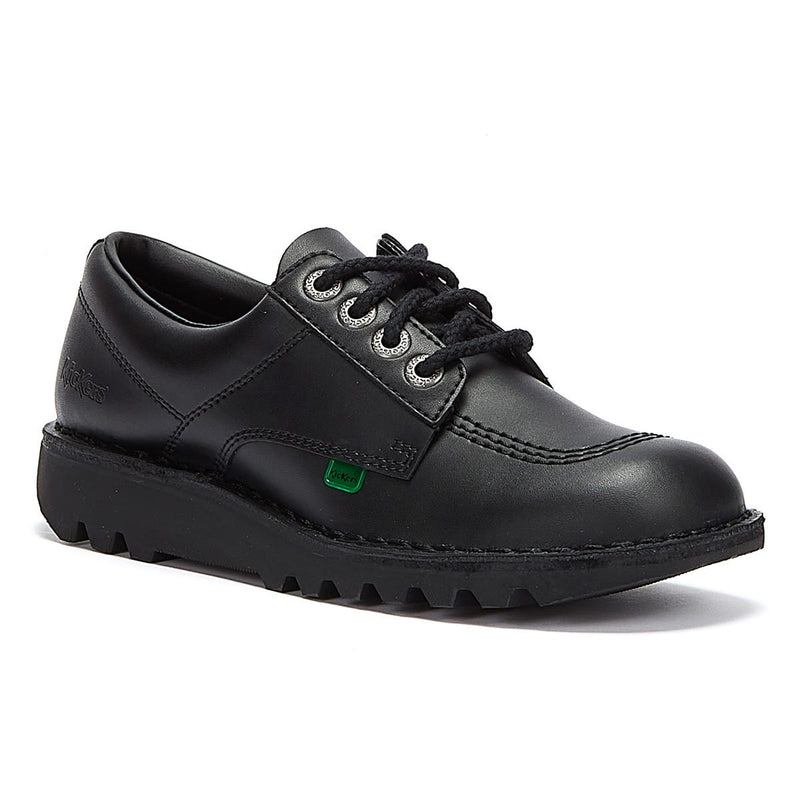 Kickers Zapatos De Cuero Negro Para Hombres Kick Lo