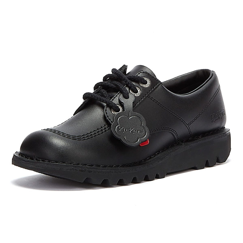 Kickers Zapatos De Cuero Negro Para Hombres Kick Lo