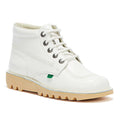 Kickers Botas De Cuero Blancas Kick Hi