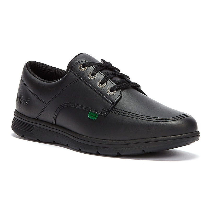 Kickers Zapatos De Cuero Negro Kelland Lace Lo