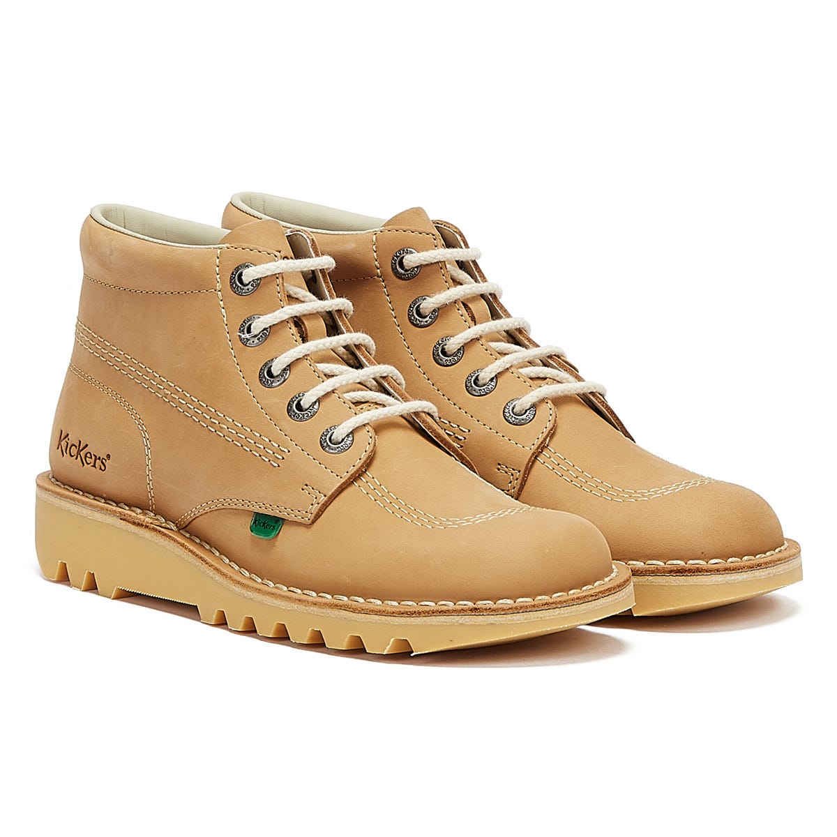 Kickers Botas De Nubuck Marrón Para Hombres Kick Hi