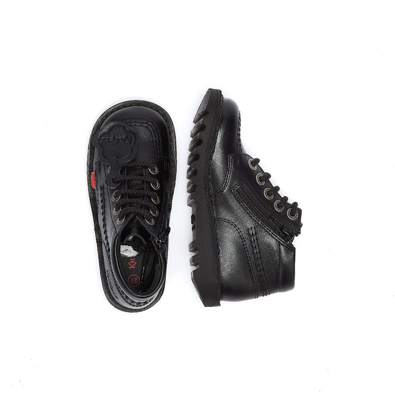 Kickers Botas Negras Para Bebé Kick Hi Zip