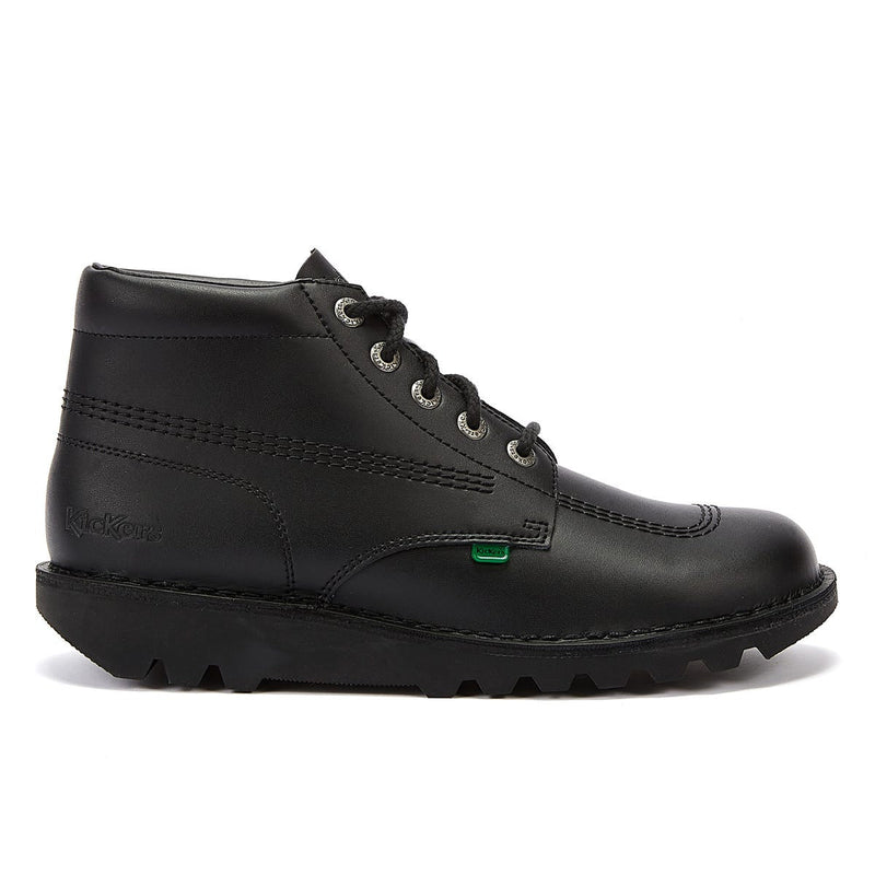 Kickers Botines De Tobillo De Cuero Negro Para Hombres Kick Hi