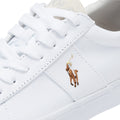 Ralph Lauren Zapatillas Blancas De Lona Sayer