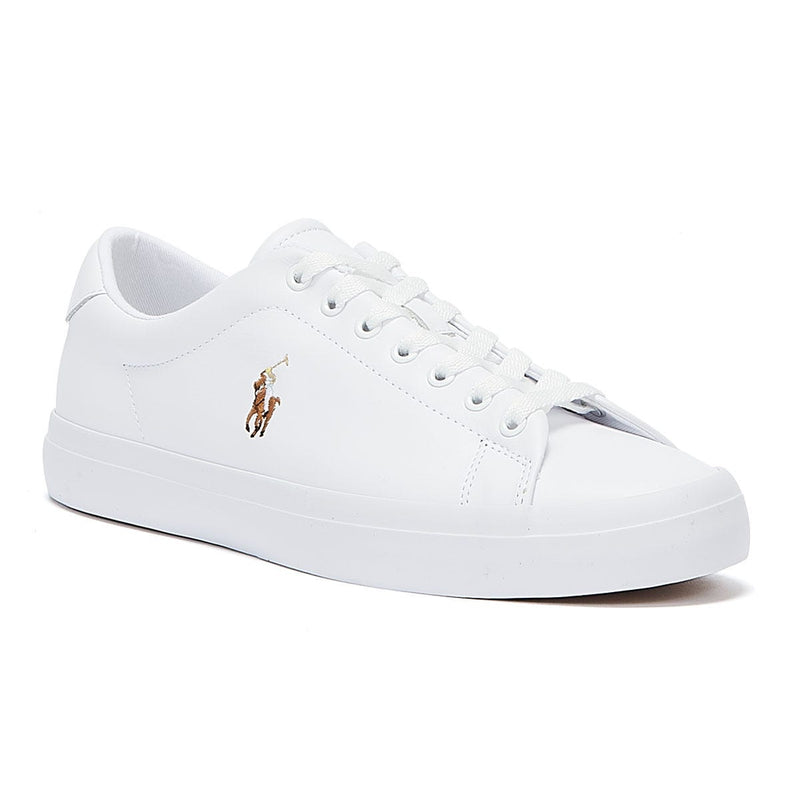 Ralph Lauren Zapatillas Blancas De Cuero Longwood