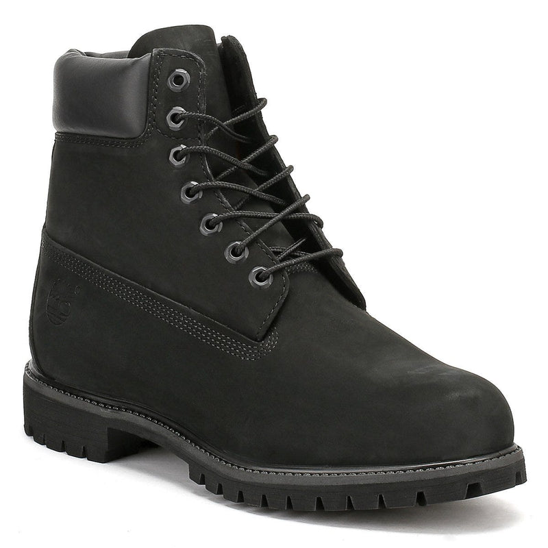 Timberland Botas De Cuero Negro Premium De 6 Pulgadas Para Hombres