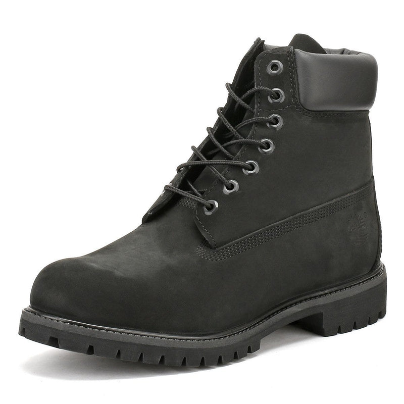 Timberland Botas De Cuero Negro Premium De 6 Pulgadas Para Hombres