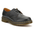 Dr. Martens Zapatos De Cuero Liso Negros Para Hombres