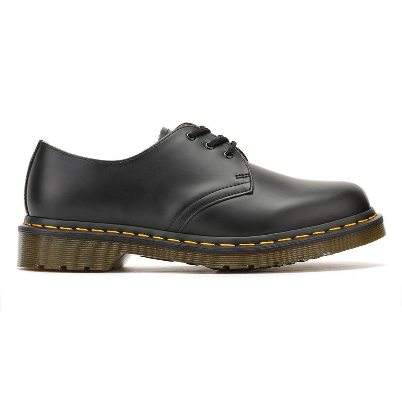 Dr. Martens Zapatos De Cuero Liso Negros Para Hombre