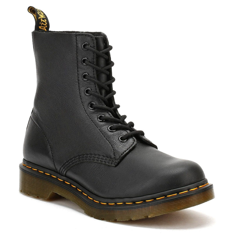 Dr. Martens Botas De Cuero Negras Para Mujer Pascal Virginia