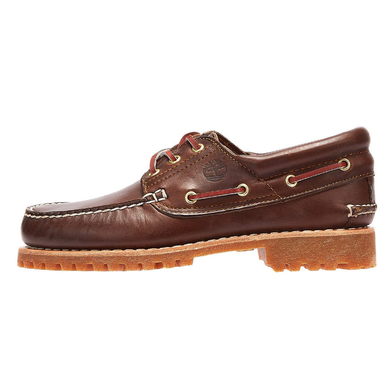 Timberland Zapatos Clásicos De Barco Marrón Para Hombres Con 3 Ojales Tradicionales