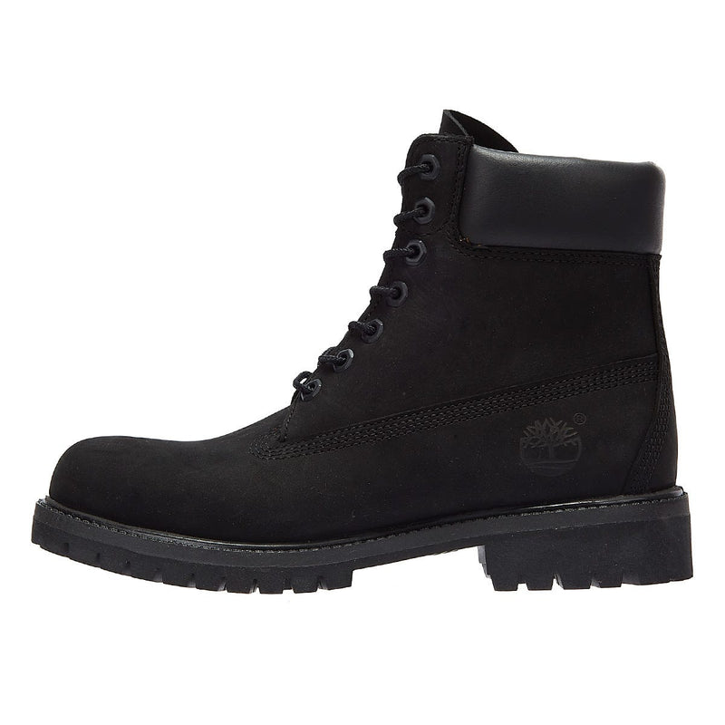 Timberland Botas De Cuero Negro Premium De 6 Pulgadas Para Hombres