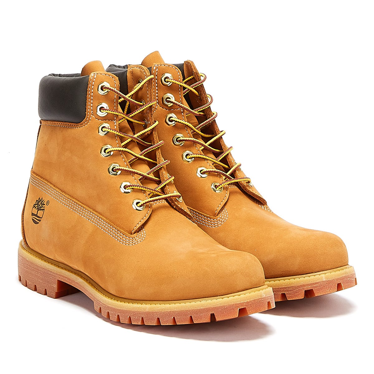 Timberland Botas De Cuero De Nubuck Premium De 6 Pulgadas Para Hombres En Trigo