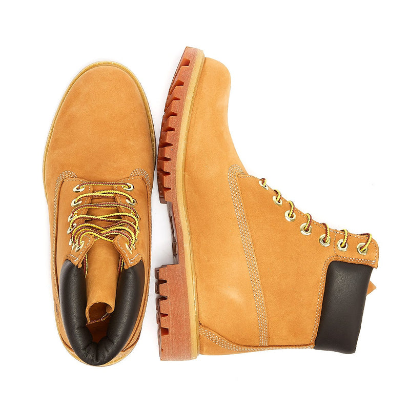 Timberland Botas De Cuero De Nubuck Premium De 6 Pulgadas Para Hombres En Trigo