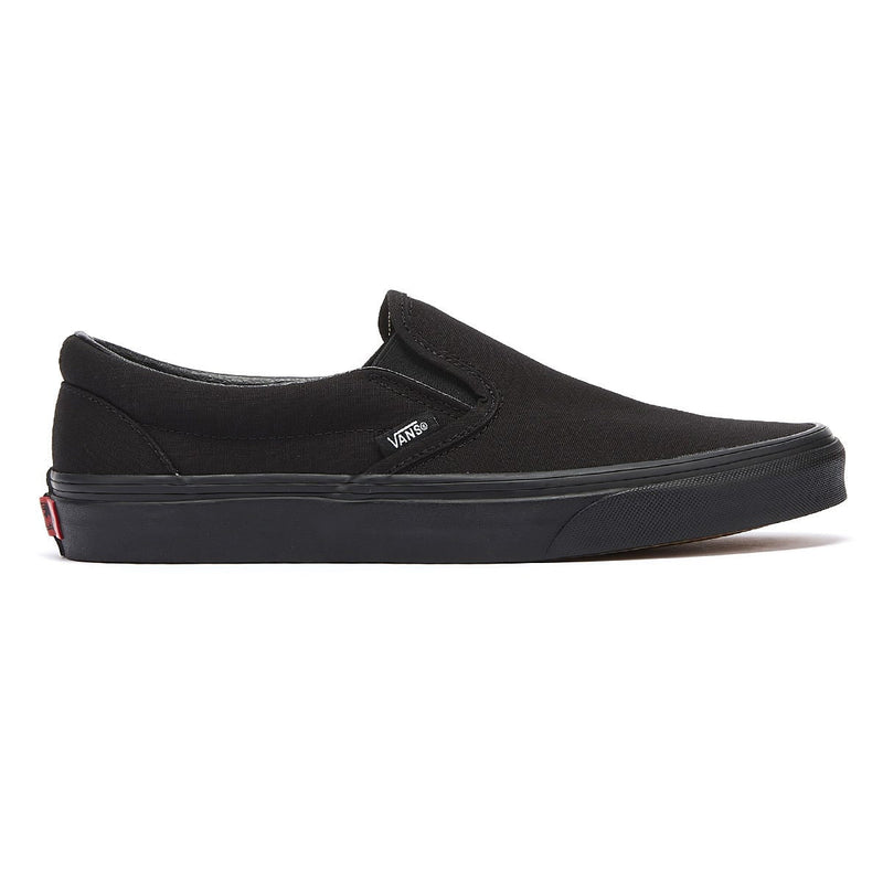 Vans Zapatillas Clásicas De Lona Negra Para Mujer Sin Cordones