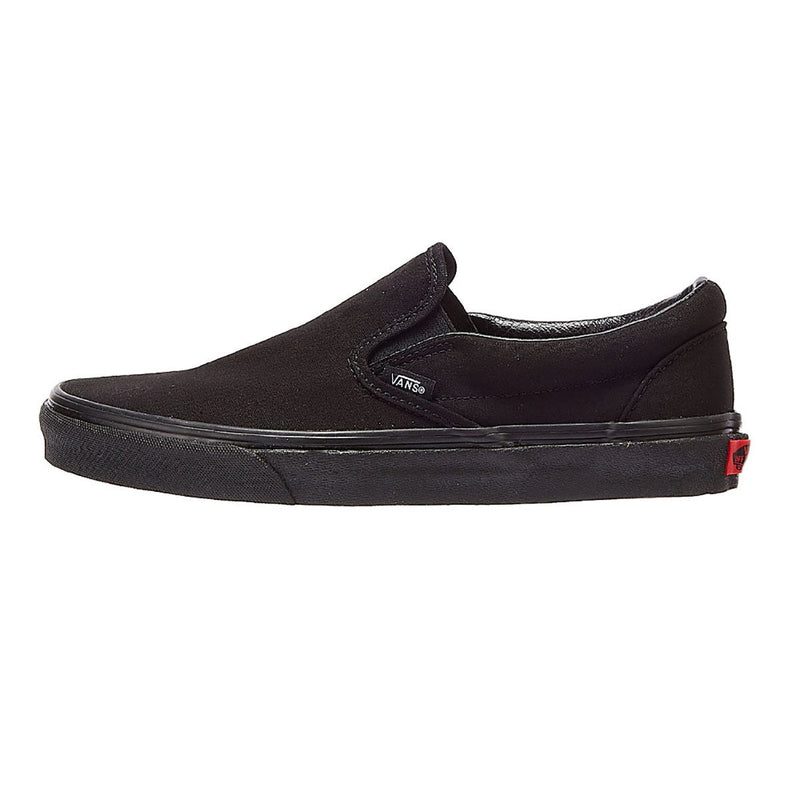 Vans Zapatillas Clásicas De Lona Negra Para Mujer Sin Cordones