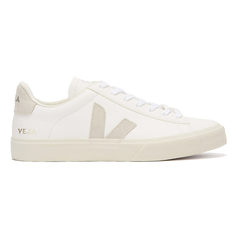 Veja Campo Mens White / Natural Trainers